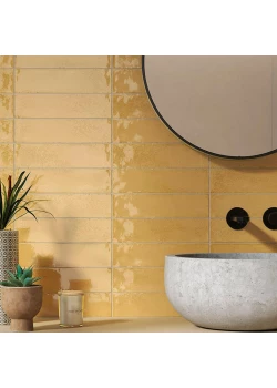 Керамогранит Atlas Concorde Rinascente Resin Brick Murano Ambra 7.5x30