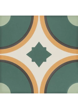 Керамогранит DNA Sync Circle Green 15x15