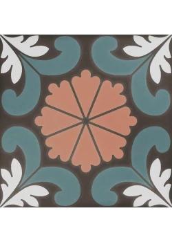 Керамогранит DNA Sync Flower Blue 15x15