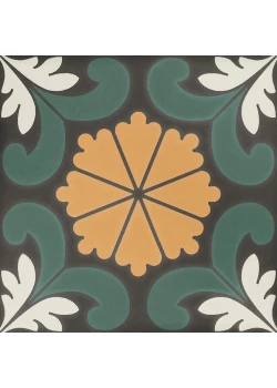 Керамогранит DNA Sync Flower Green 15x15