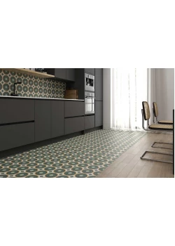 Керамогранит DNA Sync Circle Green 15x15