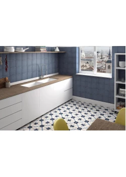 Керамогранит Equipe Art Nouveau Woad Blue 20x20