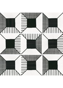 Керамогранит Equipe Caprice Block B&W 20x20