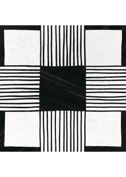Керамогранит Equipe Caprice Cloth B&W 20x20