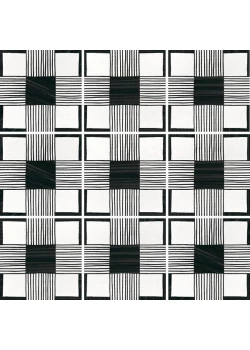 Керамогранит Equipe Caprice Cloth B&W 20x20