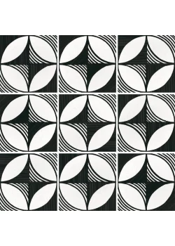 Керамогранит Equipe Caprice Compass B&W 20x20