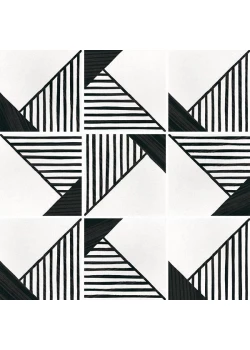 Керамогранит Equipe Caprice Origami B&W 20x20