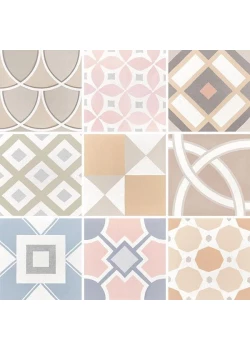 Керамогранит Equipe Caprice Patchwork Pastel 20x20 (16 Рисунков)
