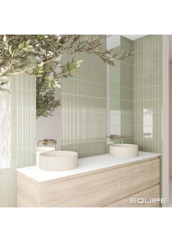 Плитка Equipe Costa Nova Onda Tansy Green 5x20