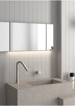 Плитка Equipe Lumina Rivia White Alyssum Matt 6x24.6