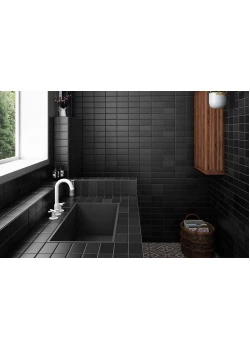 Плитка Equipe Matelier Volcanic Black 7.5x15