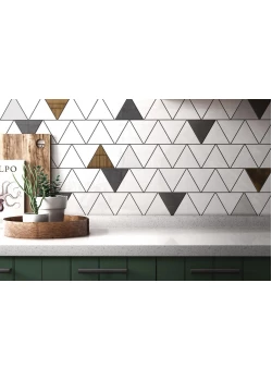 Плитка Equipe Scale Triangolo White 10.8x12.4