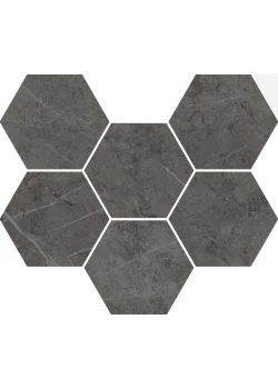 Мозаика Italon Charme Evo Antracite Mosaico Hexagon 25x29