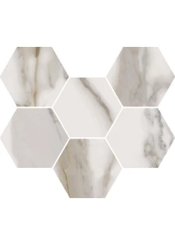 Мозаика Italon Charme Evo Calacatta Mosaico Hexagon 25x29