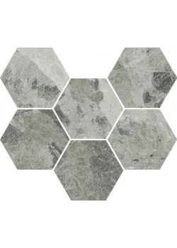 Мозаика Italon Charme Extra Silver Mosaico Hexagon 25x29