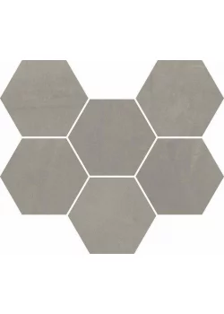 Мозаика Italon Continuum Iron Mosaico Hexagon 25x29