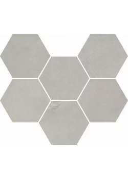 Мозаика Italon Continuum Silver Mosaico Hexagon 25x29