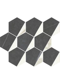 Мозаика Italon Metropolis Mosaico Hexagon Cold 25.4x31