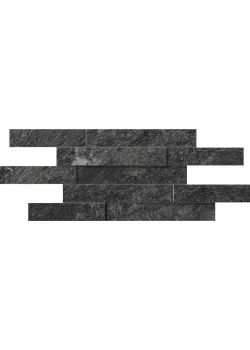 Мозаика Italon Skyfall Nero Brick 3D 28x78