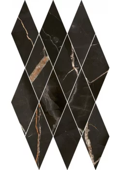 Мозаика Italon Stellaris Absolut Black Mosaico Diamond 28x48