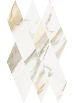 Мозаика Italon Stellaris Calacatta Gold Mosaico Diamond 28x48