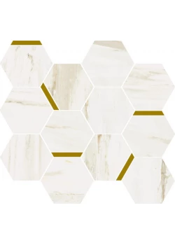 Мозаика Italon Stellaris Carrara Ivory Mosaico Chic 28.3x32.8