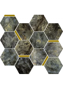 Мозаика Italon Stellaris Madagascar Dark Mosaico Chic 28.3x32.8