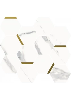 Мозаика Italon Stellaris Statuario White Mosaico Chic 28.3x32.8
