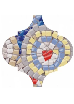 Плитка Kerama Marazzi Арабески Майолика Гауди Декор 2 6.5х6.5