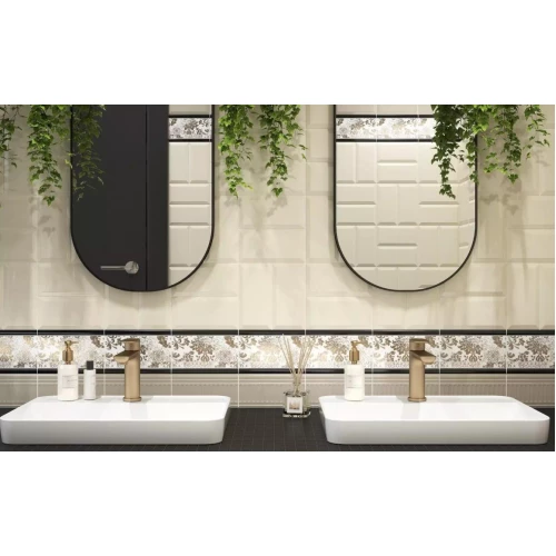 Плитка Kerama Marazzi Бланше Декор Золото 9.9x20