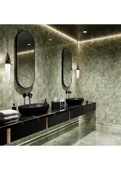 Плинтус Kerama Marazzi Джардини Зеленый Глянцевый 20х40