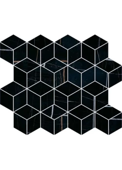 Мозаика Kerama Marazzi Греппи Декор Черный Глянцевый 45x37.5