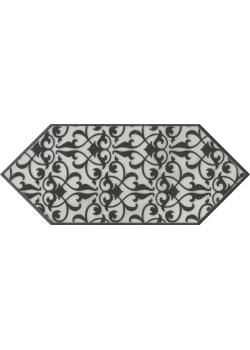 Плитка Kerama Marazzi Келуш Декор 2 черно-белый 14х34