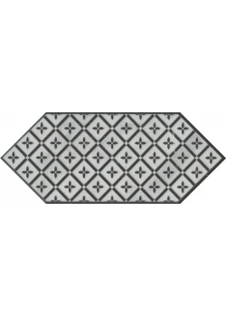 Плитка Kerama Marazzi Келуш Декор 5 черно-белый 14х34
