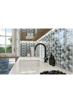 Плитка Mainzu Bellagio Escama Blu 10x30