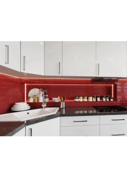 Плитка Tau Maiolica Red 7.5x30 Gloss