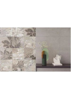 Керамогранит Vitra Marble-Beton Декор Цветочный 30х60 Лаппато (6 Рисунков)