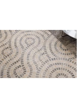 Керамогранит Vitra Marble-Beton Декор Круговой Темный 60х60 Лаппато