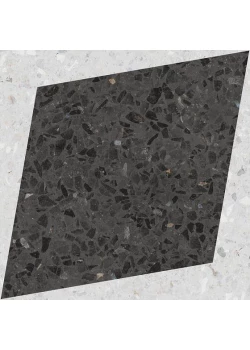 Керамогранит Wow Natural Drops Rhombus Decor Graphite 18.5x18.5