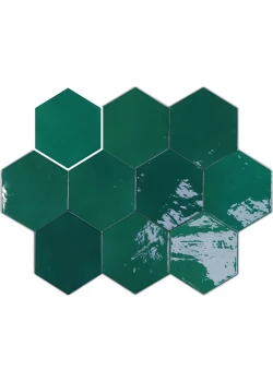 Плитка Wow Zellige Hexa Emerald 10.8x12.4